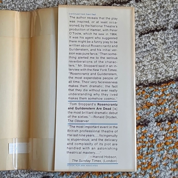 Hardcover VTG Rosencrantz & Guildenstern Are Dead a Play By Tom Stoppard - Picture 7 of 7